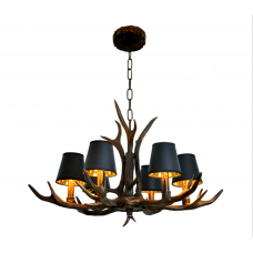 Lampe de bois de cerf américain de style rétro magasin de vêtements nostalgique café Internet lampe en résine