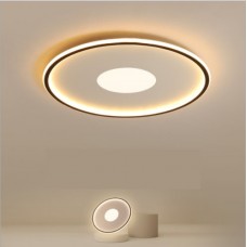 LED lampe de chambre ronde moderne simple créative lampes de salon d'étude ultra-fines