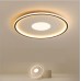 LED lampe de chambre ronde moderne simple créative lampes de salon d'étude ultra-fines