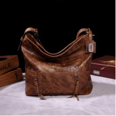 Sac femme de grande capacité avec seau sous les bras à une épaule de style rétro européen et américain