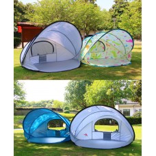 Tente de plage pare-soleil Tente de pêche pliable à ouverture rapide extérieure automatique