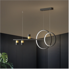 Lustre de salle à manger éclairage minimaliste moderne lampes nordiques minimalistes personnalité créative lustre de table de bar de salle à manger