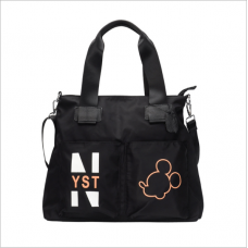 Tissu Oxford avec sac en tissu portable à une épaule en cuir Sac de voyage décontracté de grande capacité