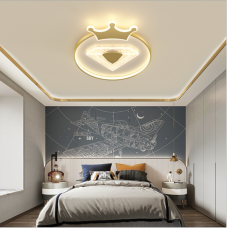 Plafonnier de chambre led couronne lampe pour enfants chaude et romantique lampes de chambre nordique créatives