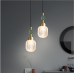 Lampe de chevet de luxe à lumière moderne, simple et à la mode, lampe de chambre de style nordique, barre de cuivre, lustre à longue ligne créatif à une seule tête