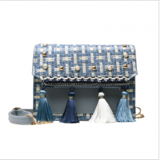 Sac à bandoulière en chaîne tissée pour dames Sac à bandoulière de style ethnique