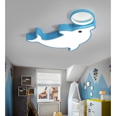 Plafonnier dauphin de dessin animé de chambre d'enfants personnalisé Plafonnier de chambre d'enfants d'animal de dessin animé simple et à la mode