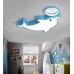 Plafonnier dauphin de dessin animé de chambre d'enfants personnalisé Plafonnier de chambre d'enfants d'animal de dessin animé simple et à la mode