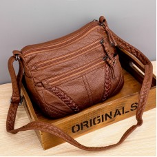 Fashion Ladies Bag Soft Leather Texture Sac à bandoulière pour dames de grande capacité