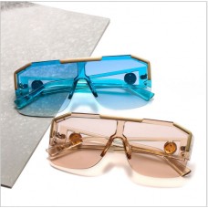 Lentille monobloc Lunettes de soleil décoratives Lion King Lunettes de sport européennes et américaines Lunettes de soleil tendance