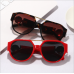 Nouvelles lunettes de soleil irrégulières de mode Big Frame Lunettes de soleil à pont double nez