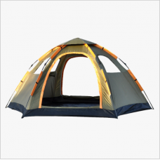 Tente hexagonale à ouverture automatique à ressort