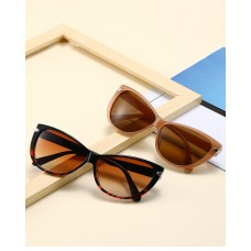  Lunettes de soleil œil de chat à la mode Lunettes de soleil à grande monture