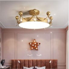 Lampe en cristal de couronne lumière chambre de luxe lampe de chambre d'enfants