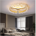 Moderne et simple ménage personnalité créative cristal lampe chambre lampe anneau LED plafonnier