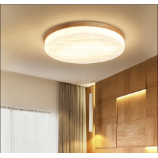 Plafonnier ciel étoilé lumière de chambre à coucher de style japonais led lumière de balcon d'étude de bûche nordique