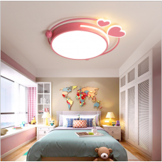 Plafonnier pour chambre d'enfant lampe de chambre pour fille lampe d'amour rose lampe à LED de chambre à coucher moderne