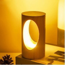Cadeau créatif de veilleuse led en bois massif intelligent cadeau de lampe de table USB de style européen japonais