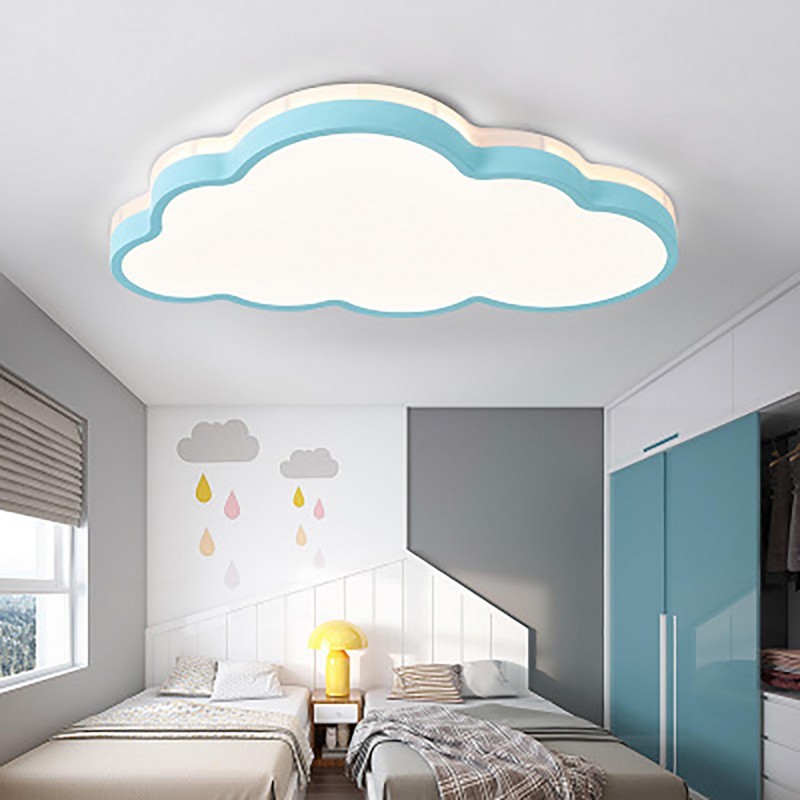 WJLL LED Chambre D'enfants Lumière Moderne Arc-en-ciel Nuage Conception Lampes De Plafond Dimmable