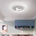  Lampe de chambre pour enfants LED lampe de chambre ronde bande dessinée mode lampe de plafond créative lampes transfrontalières ultra-minces