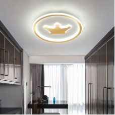 Nouvelle lampe de chambre d'enfants simple lampe de plafond couronne créative moderne LED lampes de chambre à coucher garçons et filles