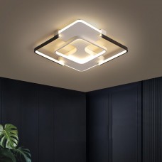 Plafonnier LED de luxe simple atmosphère moderne, lampe d'étude carrée, lampes de restaurant créatives