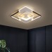 Plafonnier LED de luxe simple atmosphère moderne, lampe d'étude carrée, lampes de restaurant créatives