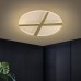 Plafonnier LED nouvelle lampe de chambre à coucher de mode dorée lampe de salle acrylique ronde