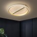 Plafonnier acrylique LED lampe de chambre à coucher ronde en aluminium Lampe de chambre de mode de luxe nordique