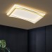 Lampe de salon LED art plafonnier rectangulaire lumière mode de luxe lampe de chambre carrée lampe en aluminium