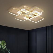 Lampe de salon LED lampe de plafond créatif de mode doré