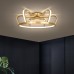  Lampe de chambre à coucher LED plafonnier en aluminium doré lampe de chambre d'enfants lampe de style de luxe