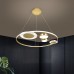 Lampe de salle à manger LED lumière de luxe créative ronde table à manger bar lustre mode créative nordique lampe de salle à manger