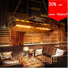 Rétro Lustres Industriel Ancien Plafonnier Et lustre Avec Le fer lumière
