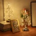 LED fer forgé veilleuse cristal arbre de noël lumière anniversaire chambre scène mise en page décoration petite lampe de table