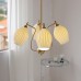 Lampe de salon médiévale italienne nouvelle lampe de chambre créative post-moderne designer lustre en céramique transmettant la lumière nordique