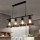 Style industriel créatif salon restaurant bar table lustre rétro lampe en fer