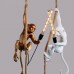 Creative singe pendentif lumière industrielle vintage résine lustre Lustre en corde de chanvre E27 