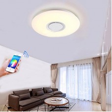 Plafonniers de LED avec de haut-parleur de Bluetooth, Dimmable Musique RGBW Températures de couleur réglables