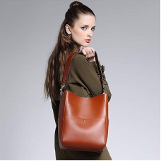 Sac à bandoulière en cuir vachette pour femme Ouverture d'une fermeture à glissière Sac à main Sac détachable