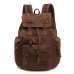 AUGUR Sac à Dos en Cuir décontracté Unisexe en Toile Sac à Dos en Sac à Dos Sac à Dos en Sac à bandoulière Sac à bandoulière en Plein air (café)