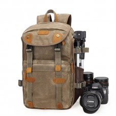 DSLR Camera Sac à Dos en Toile de Grande Capacite la  anti-vol étanche Antichoc SLR/DSLR Camera Sac à Dos Camera Sac de Voyage Sac de caméra