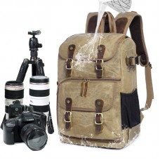 DSLR Camera Sac à Dos en Toile de Grande Capacite Avant Ouverte étanche Antichoc SLR/DSLR Camera Sac à Dos Camera Sac de Voyage Sac de caméra Professionnelle