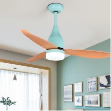 Ventilateur de plafond avec télécommande, ventilateur de plafond à 3 lumières Ventilateur de plafond à DEL à 3 vitesses, 44 "