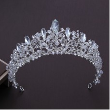 Style européen Couronne Coiffure Mariée De Mariage Tiara Mariée Maquillage Coiffure Princesse Couronne De Mariage Style