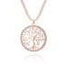 Créatif Vie Naturelle Arbre Creux Alliage De La Paix Arbre Collier Accessoires Chandail Chaîne Cadeau Pour Les Femmes