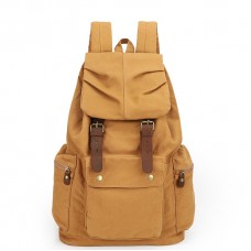 Sac à dos en toile Sac à dos vintage Sac à dos en cuir décontracté de l'armée