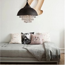 Suspension vintage rétro en fer forgé industriel en métal - lustre réglable en métal à suspendre Edison