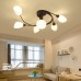 Plafonniers à montage affleurant de style rustique LED, lampe de plafond de salon créatif, lampe de plafond de chambre à coucher, lampe de plafond pour salle à manger