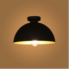 Plafonnier Vintage Industriel Design Φ 31cm. Noir pour le salon du restaurant
